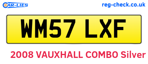 WM57LXF are the vehicle registration plates.