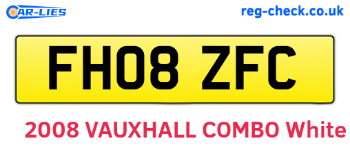 FH08ZFC are the vehicle registration plates.
