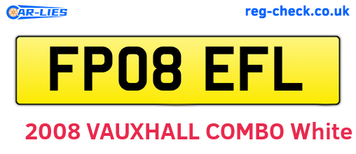FP08EFL are the vehicle registration plates.