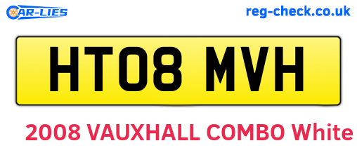 HT08MVH are the vehicle registration plates.