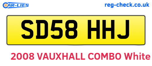 SD58HHJ are the vehicle registration plates.