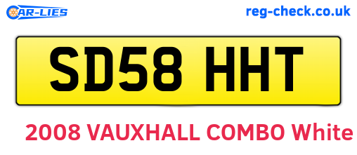 SD58HHT are the vehicle registration plates.