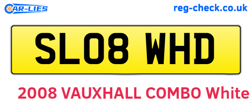 SL08WHD are the vehicle registration plates.