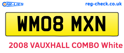 WM08MXN are the vehicle registration plates.