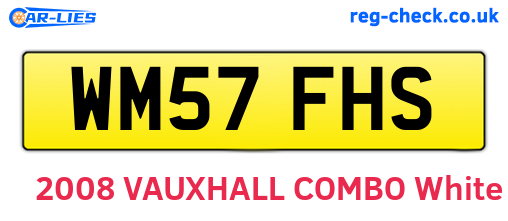 WM57FHS are the vehicle registration plates.