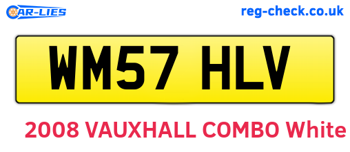 WM57HLV are the vehicle registration plates.