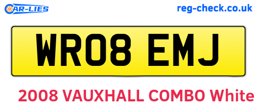 WR08EMJ are the vehicle registration plates.