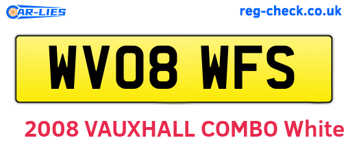 WV08WFS are the vehicle registration plates.