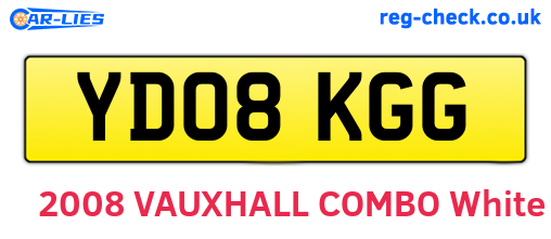 YD08KGG are the vehicle registration plates.