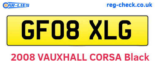 GF08XLG are the vehicle registration plates.