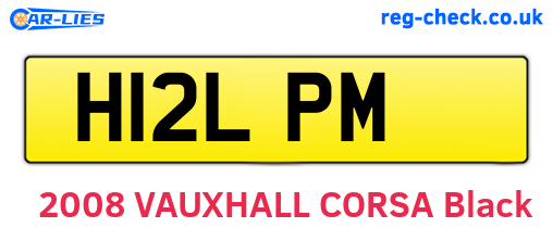 H12LPM are the vehicle registration plates.