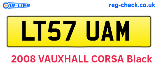 LT57UAM are the vehicle registration plates.