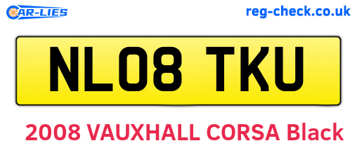 NL08TKU are the vehicle registration plates.