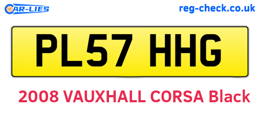 PL57HHG are the vehicle registration plates.
