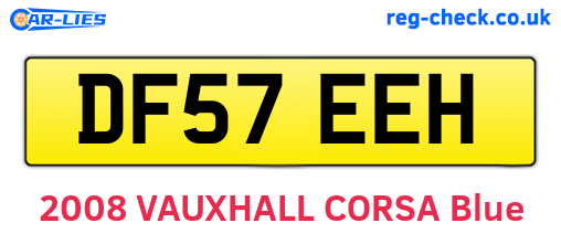 DF57EEH are the vehicle registration plates.