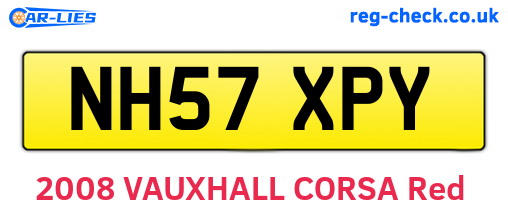 NH57XPY are the vehicle registration plates.