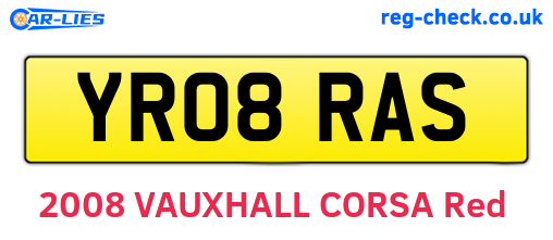 YR08RAS are the vehicle registration plates.