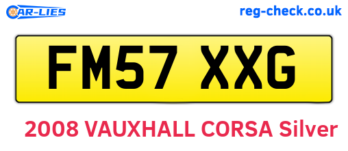 FM57XXG are the vehicle registration plates.