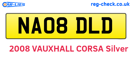 NA08DLD are the vehicle registration plates.