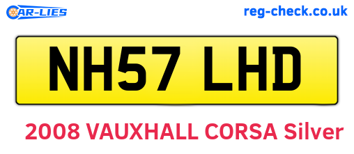 NH57LHD are the vehicle registration plates.