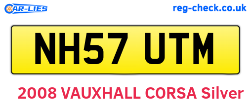 NH57UTM are the vehicle registration plates.