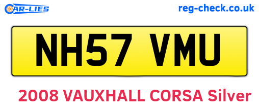 NH57VMU are the vehicle registration plates.