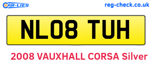 NL08TUH are the vehicle registration plates.
