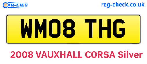WM08THG are the vehicle registration plates.