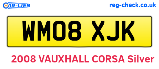 WM08XJK are the vehicle registration plates.
