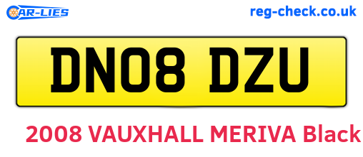 DN08DZU are the vehicle registration plates.
