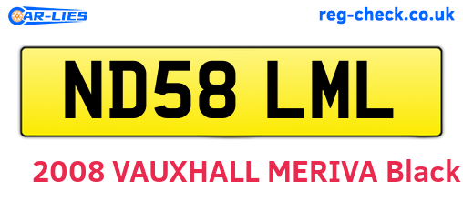 ND58LML are the vehicle registration plates.