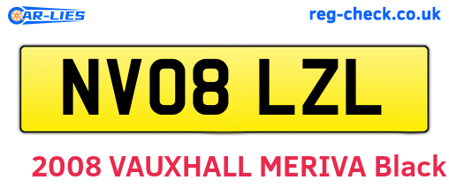 NV08LZL are the vehicle registration plates.
