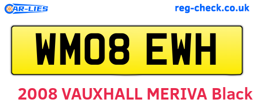 WM08EWH are the vehicle registration plates.