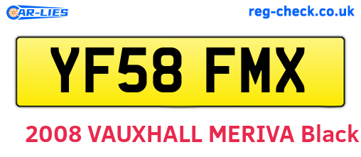 YF58FMX are the vehicle registration plates.