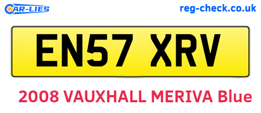 EN57XRV are the vehicle registration plates.