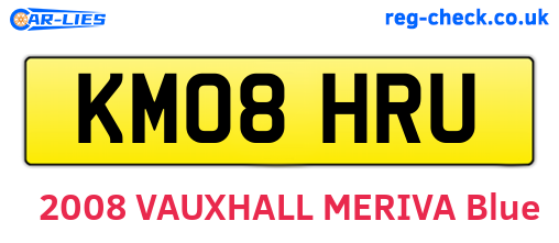 KM08HRU are the vehicle registration plates.