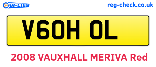 V60HOL are the vehicle registration plates.