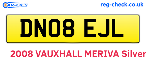 DN08EJL are the vehicle registration plates.