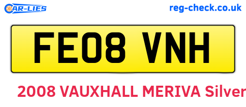 FE08VNH are the vehicle registration plates.