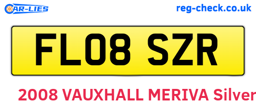 FL08SZR are the vehicle registration plates.