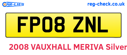 FP08ZNL are the vehicle registration plates.