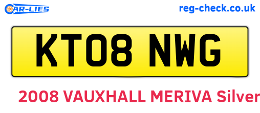 KT08NWG are the vehicle registration plates.