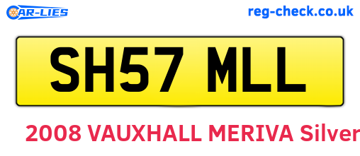 SH57MLL are the vehicle registration plates.