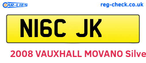 N16CJK are the vehicle registration plates.