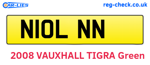 N10LNN are the vehicle registration plates.