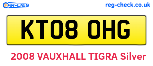 KT08OHG are the vehicle registration plates.