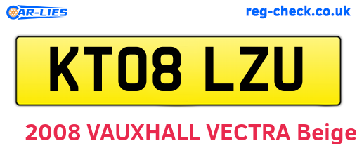 KT08LZU are the vehicle registration plates.