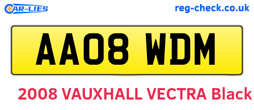 AA08WDM are the vehicle registration plates.