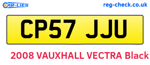 CP57JJU are the vehicle registration plates.