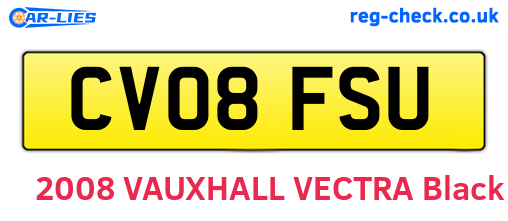 CV08FSU are the vehicle registration plates.